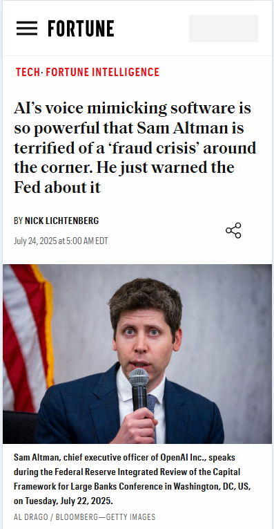 Would You Trust Your Bank with Your Voice?