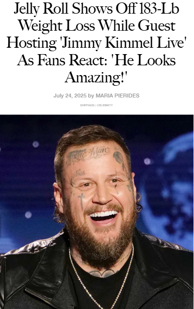 Jelly Roll’s Epic Glow-Up on Kimmel