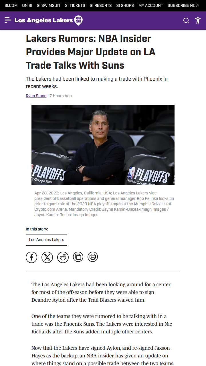 Lakers’ next move: Chasing the perfect wing?