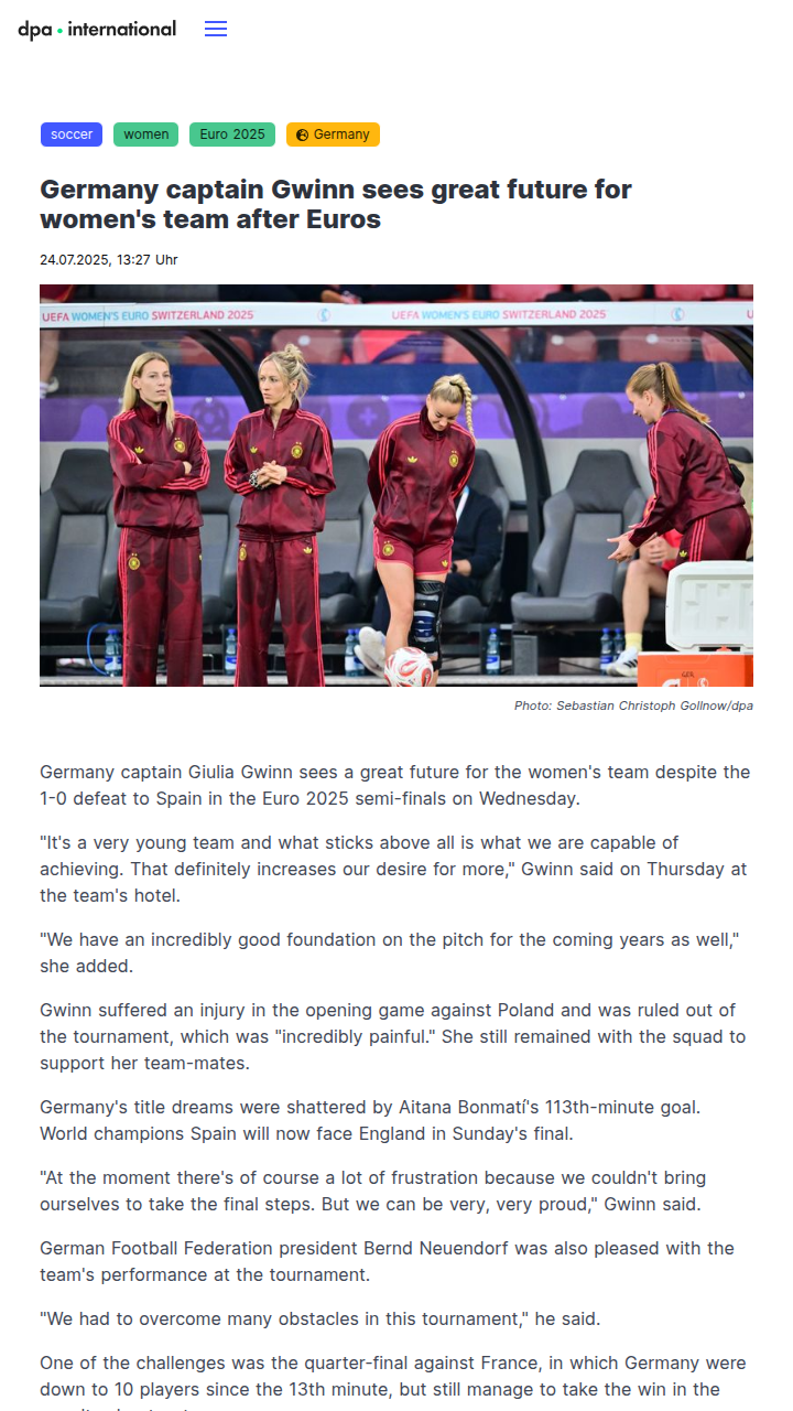 Gwinn’s Grit: Germany’s Future Shines Bright