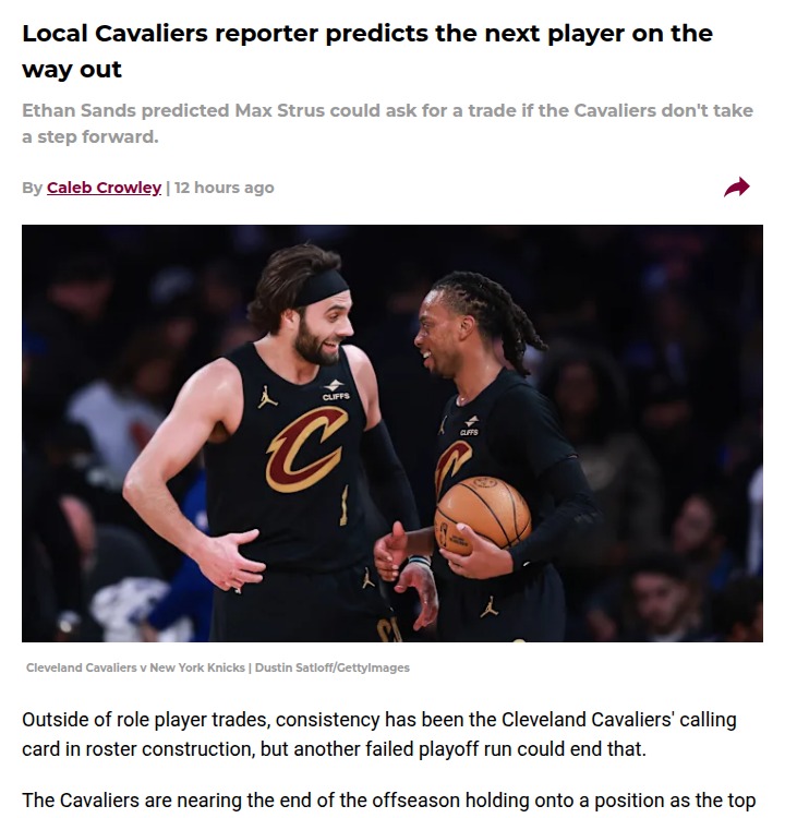 Is Max Strus the next Cavs trade chip?
