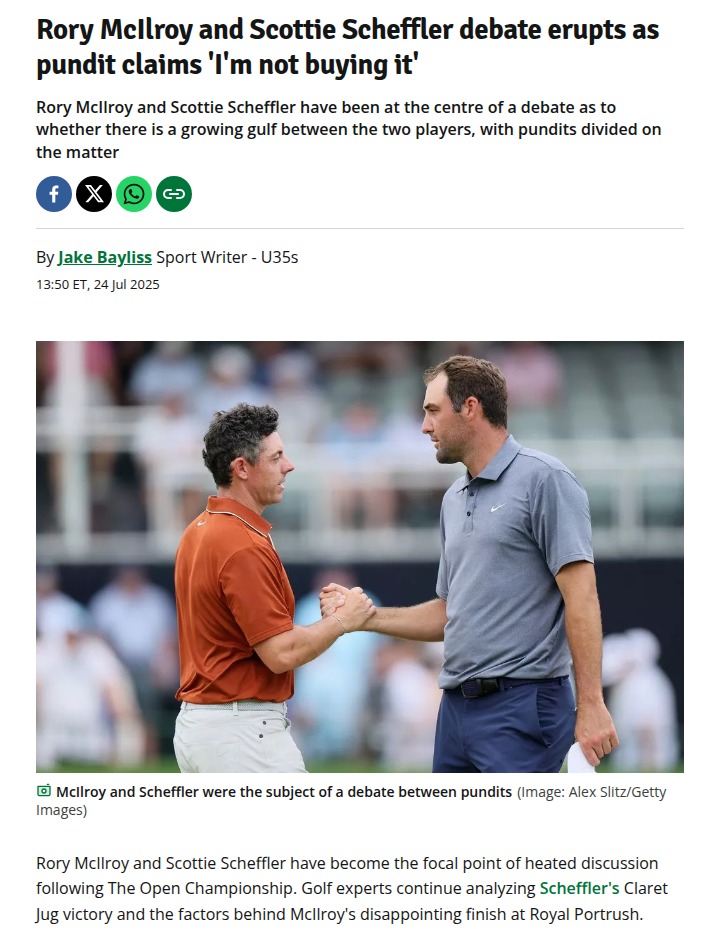 Is There Really a Gap: Rory vs. Scheffler?