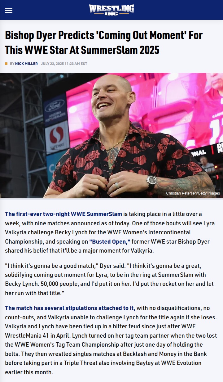 Will Valkyria Soar Past The Man at SummerSlam?