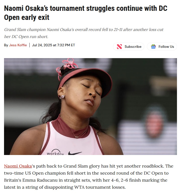Osaka vs. Raducanu: Changing of the Guard?
