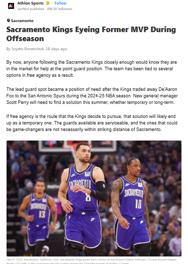 Kings considering Westbrook for point guard