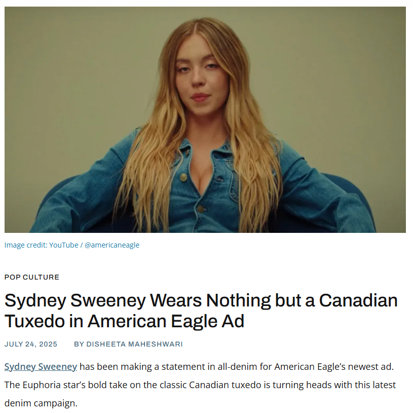 Sydney Sweeney’s Denim Power Move