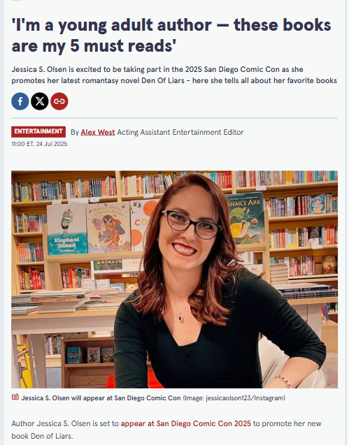 Jessica S. Olsen’s Top 5 YA Picks! 📚