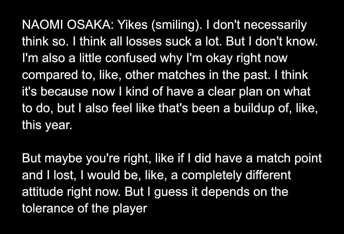 Osaka’s honest reaction after DC Open loss
