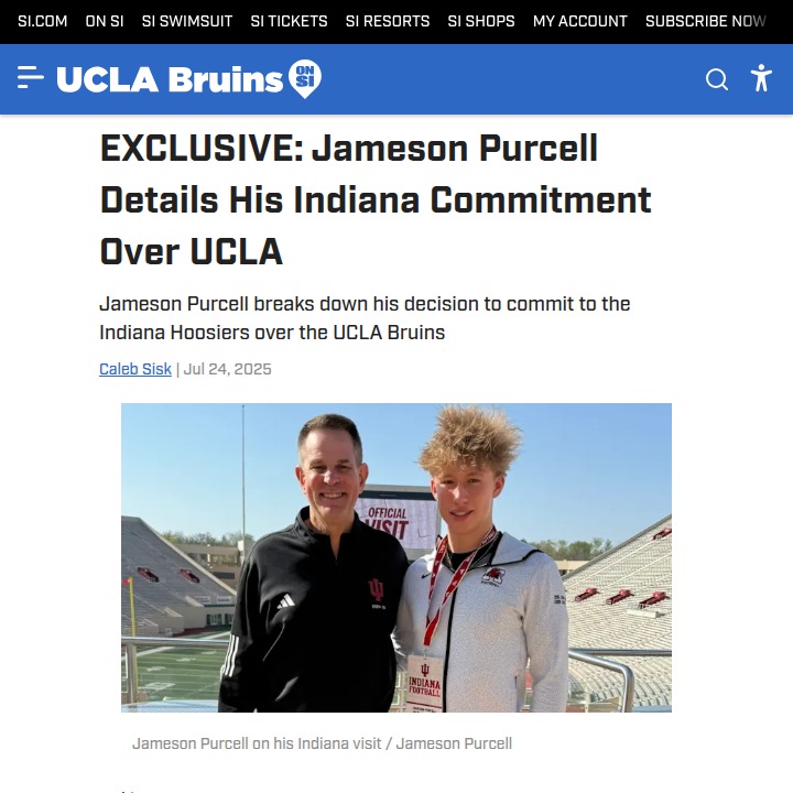 Hoosiers Snag Purcell from Bruins’ Grasp