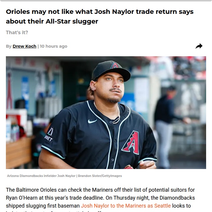 What the Naylor trade means for O’s fans