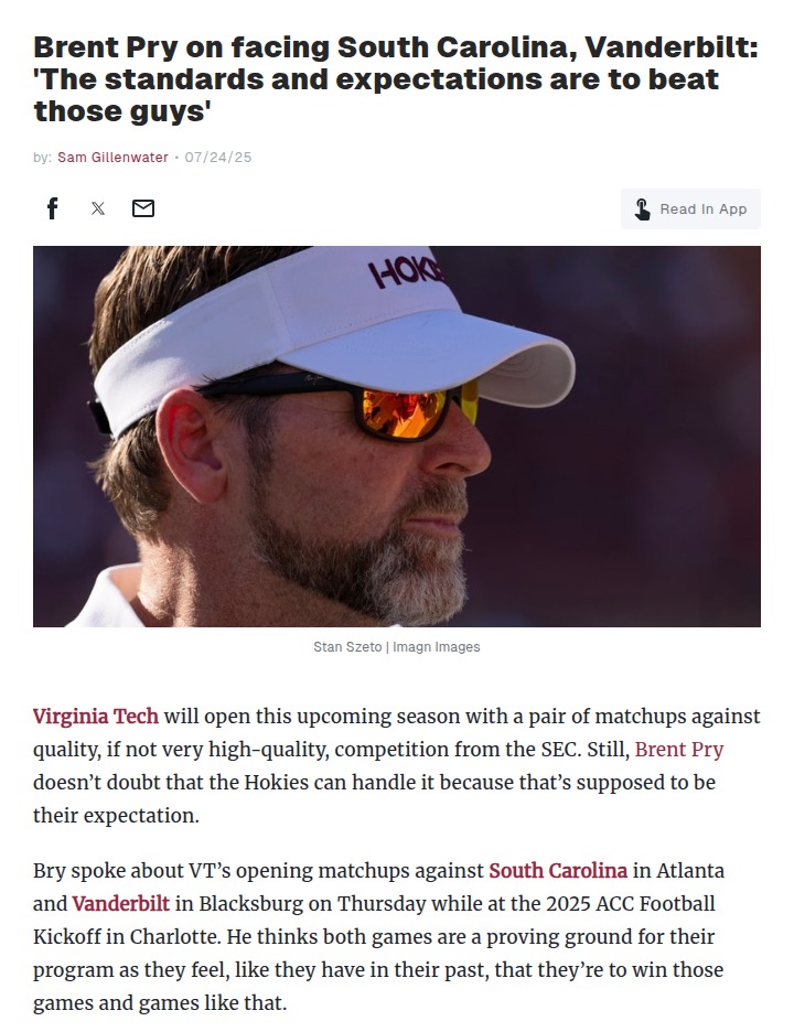 Hokies set bold tone for SEC showdowns