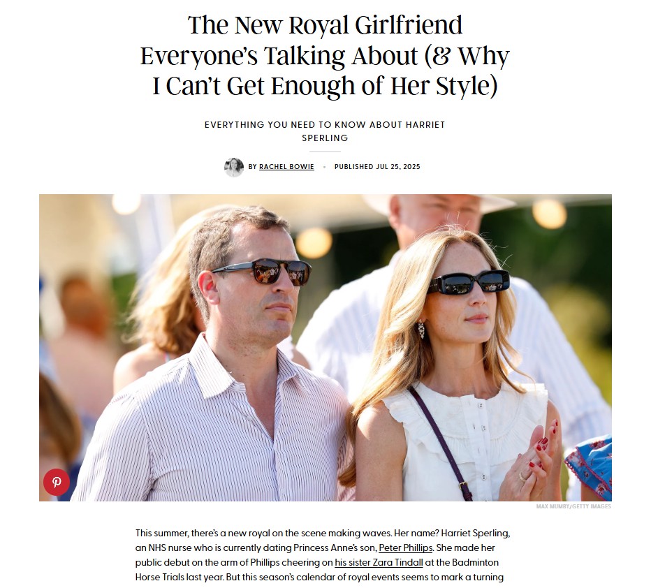 Harriet Sperling’s Royal Glow-Up 👑