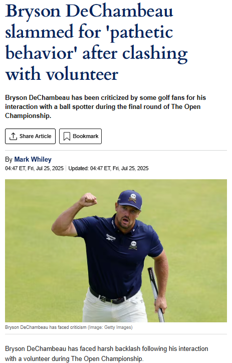 Bryson’s Rough Exchange: Overblown or Out of Line?