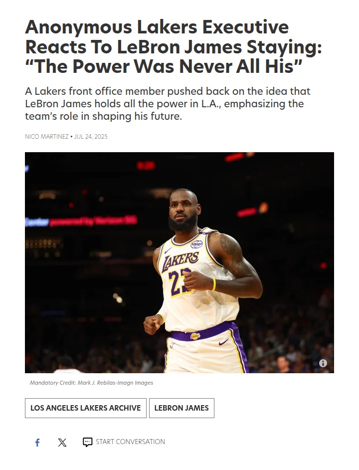 LeBron’s Power Play: Who Really Runs LA?