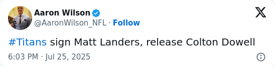 Ex-Pats WR Landers Gets Another Shot!