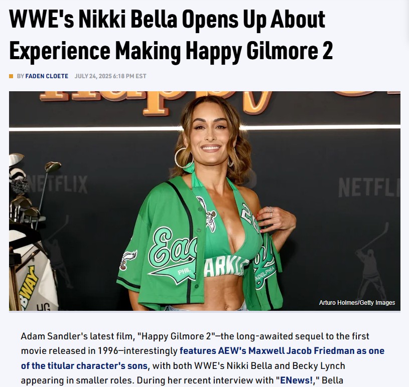 Nikki Bella Spills on Happy Gilmore 2 Set! 🎬
