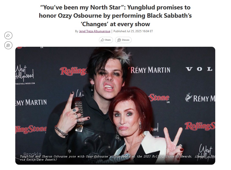 Yungblud’s Ozzy Tribute Sparks Debate 🖤