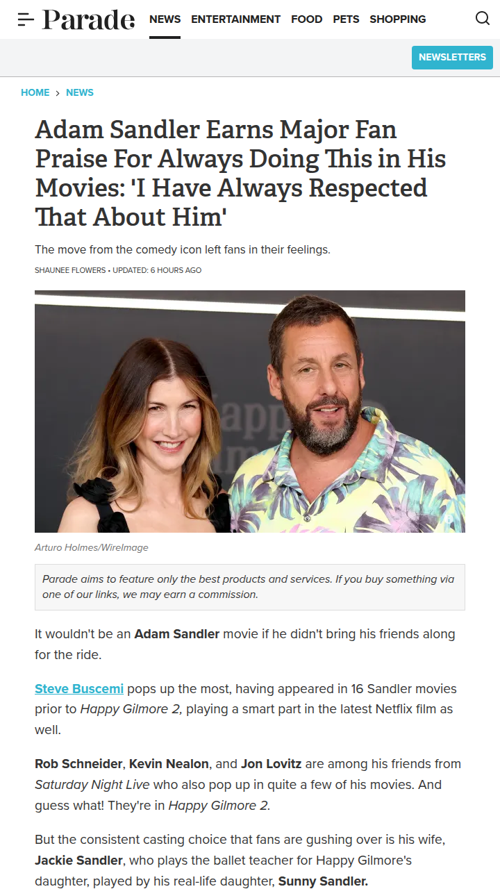 Adam Sandler’s Family Cameo Tradition 👀