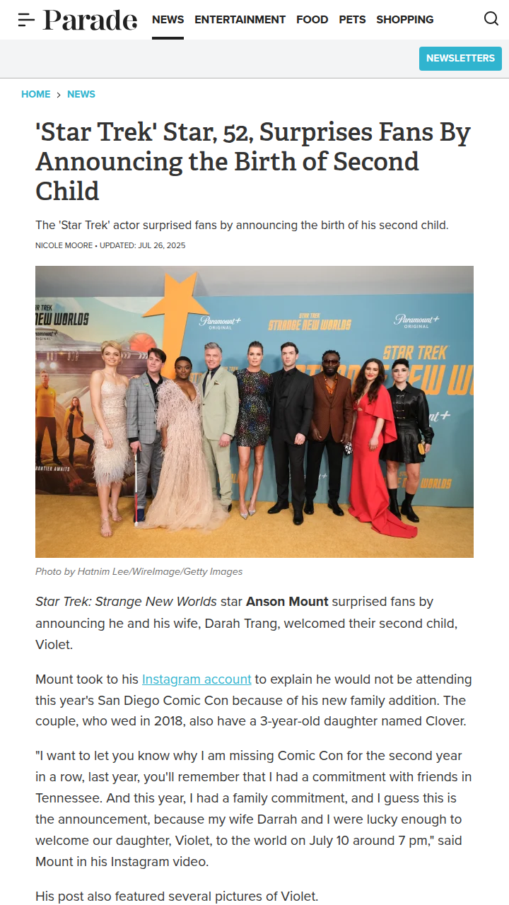 Anson Mount Skips Comic Con for Baby News! 👶