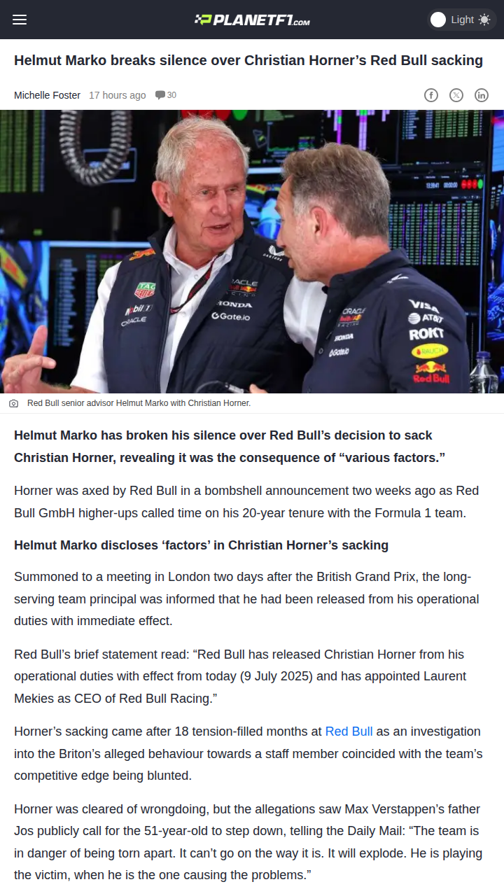 Red Bull’s Shock Move: Horner Out, Mekies In!
