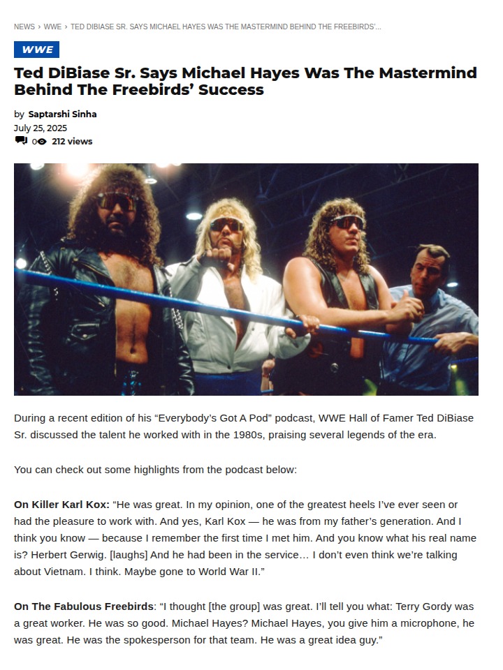 Was Michael Hayes the Freebirds’ Real Genius?