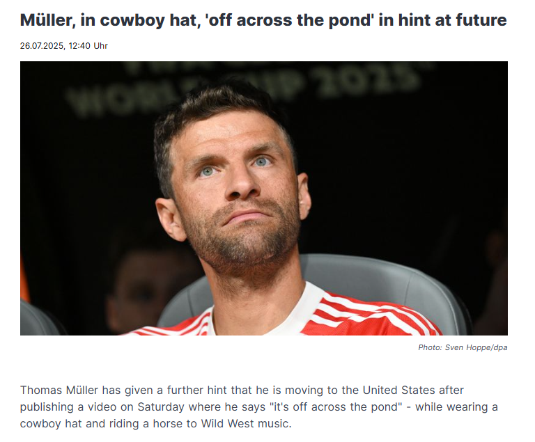 Müller Drops Wild West MLS Hint 🐎