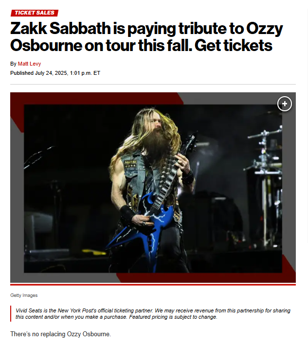 Zakk Wylde’s Tribute Tour Sparks Debate 🎸