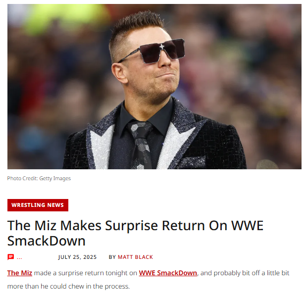 Miz Shocks SmackDown, Slaps Fatu!