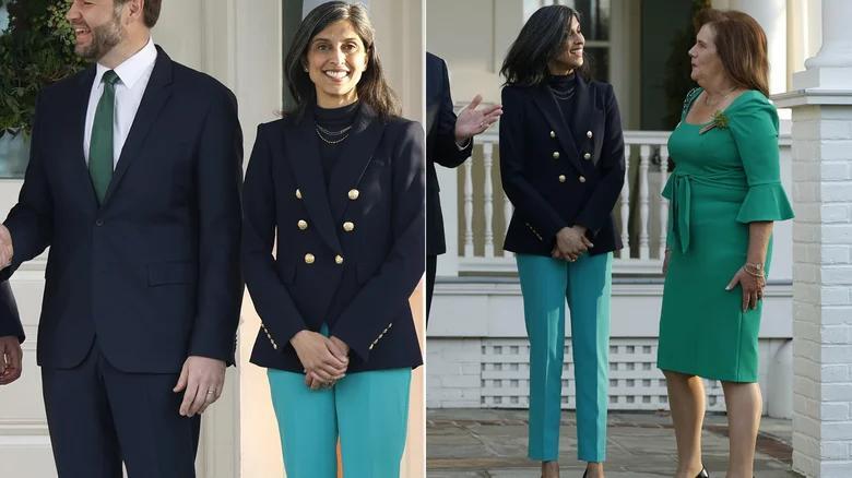 Usha Vance’s Wild St. Paddy’s Fashion Fail 😳