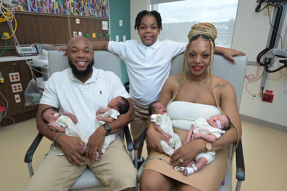 Quadruplets in New Jersey: A rare family story