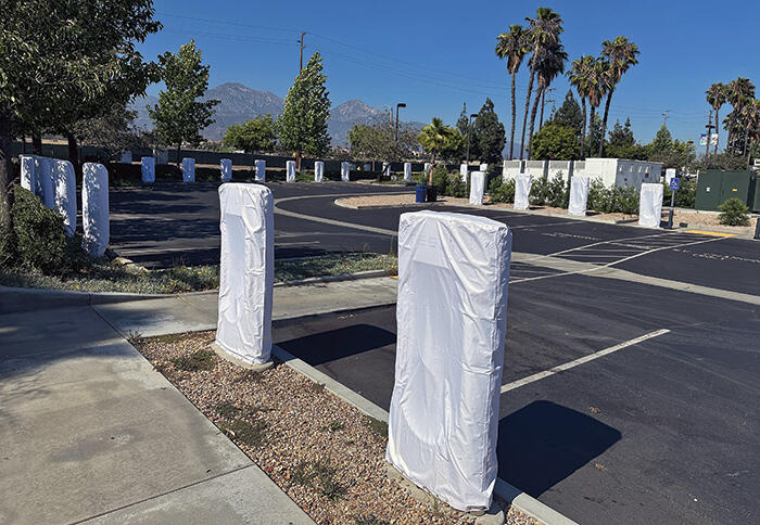 Upland’s massive Tesla chargers shut down