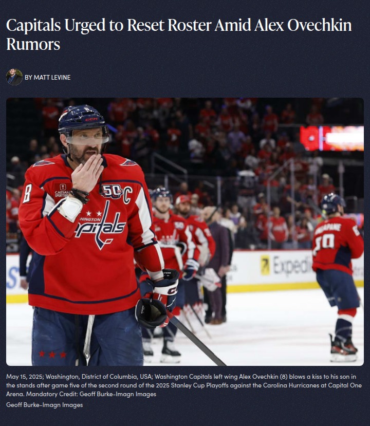 Capitals face big choices as Ovechkin stays