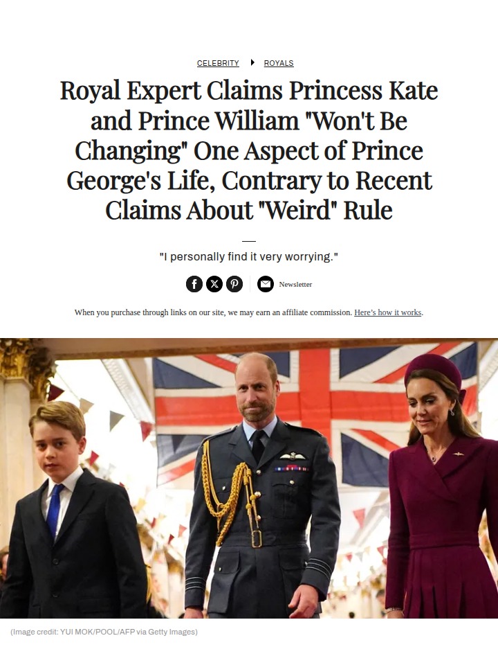 No Royal Travel Rule Change for George? 👑