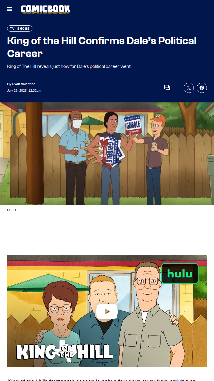 Dale Gribble: Mayor of Arlen?! 🗳️