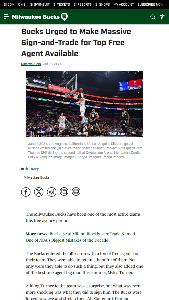 Bucks’ bold moves shake up Milwaukee hoops