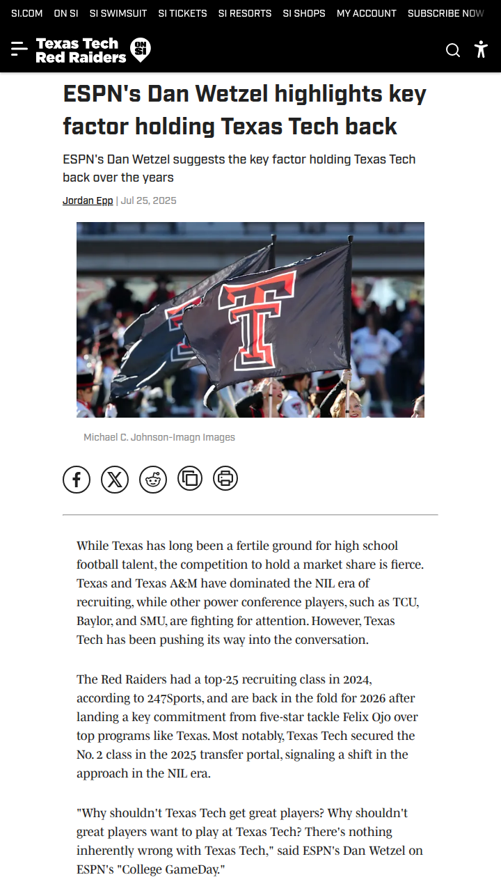 Texas Tech’s big recruiting leap: What’s next?