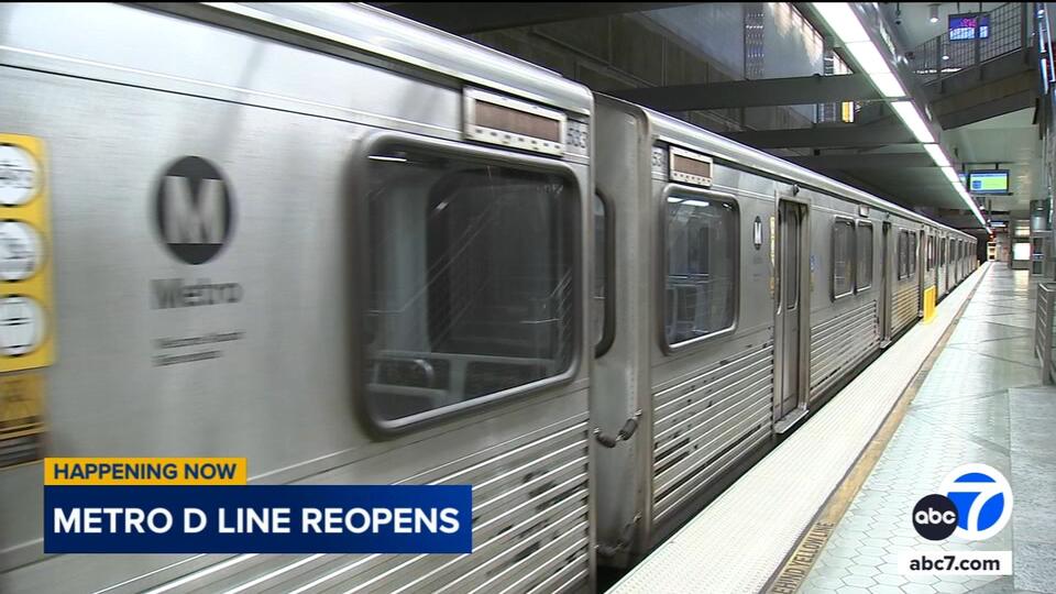 D Line subway is back—Koreatown to DTLA!