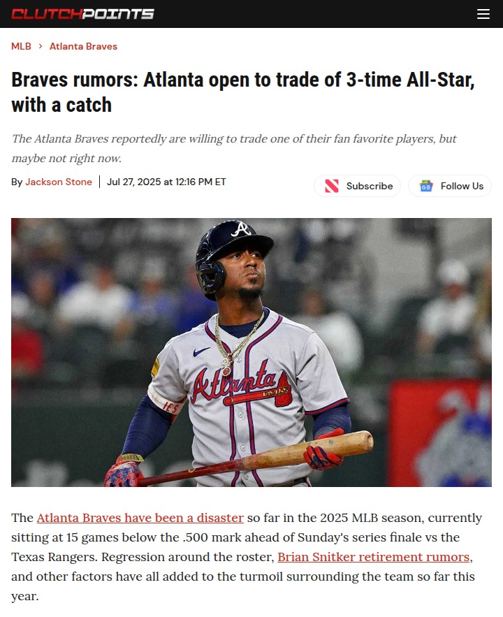 Ozzie Albies Trade Rumors Heating Up?