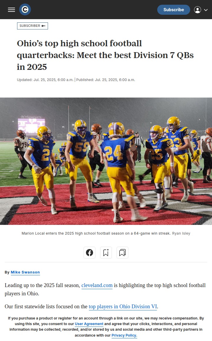 Ohio’s rising QB stars to watch in 2025