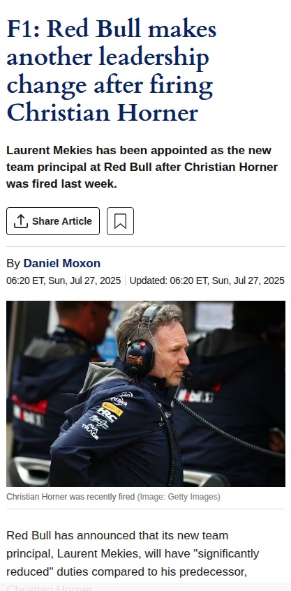 Red Bull Shakes Up: Mekies In, But With Less Power