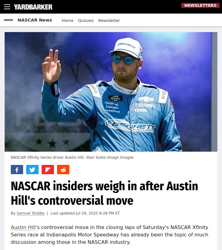 Austin Hill’s Indy Wreck: Suspension Incoming?