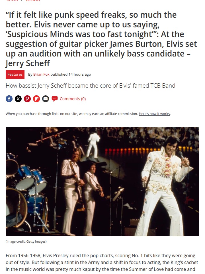 Elvis Hired a Bassist Who Didn’t Like Him?! 🎸