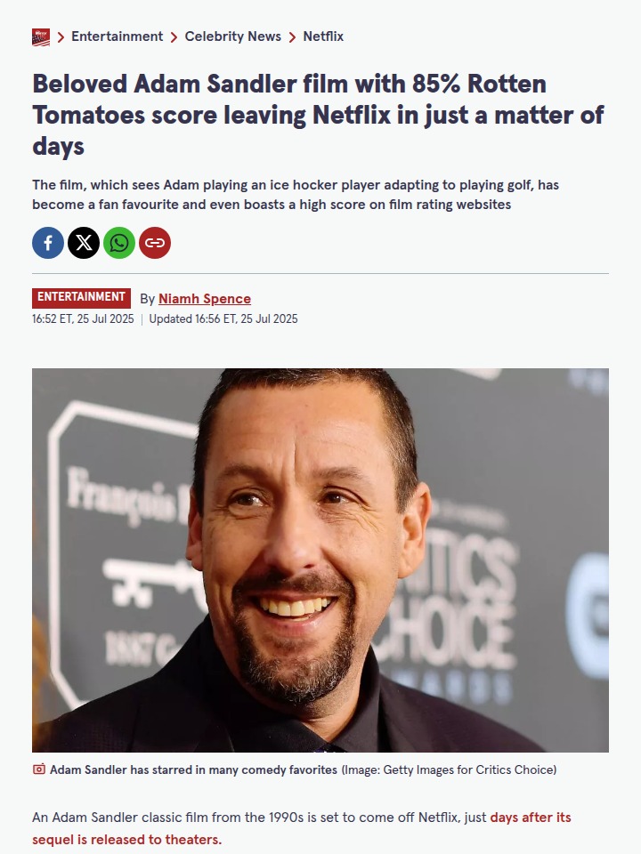 Happy Gilmore Gone Soon?! 🍿