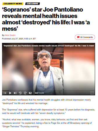 Joe Pantoliano Gets Real About Depression