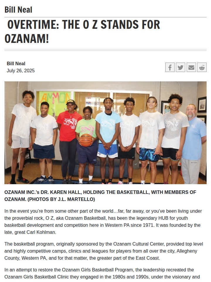 Ozanam Basketball’s legacy lives on in Pittsburgh