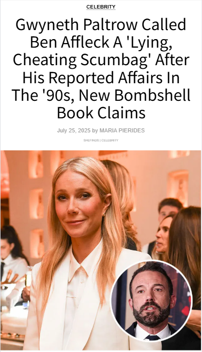 Gwyneth’s Savage Dig at Ben Affleck 😳