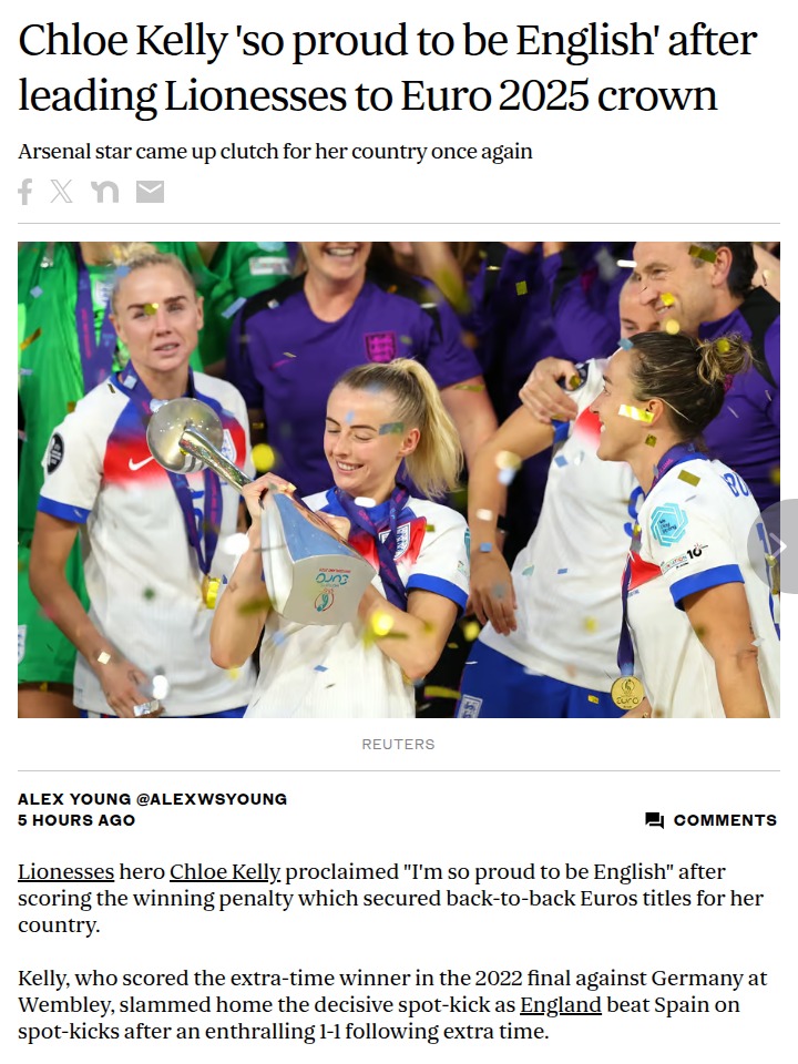 Chloe Kelly Seals Lionesses’ Euro Glory Again!