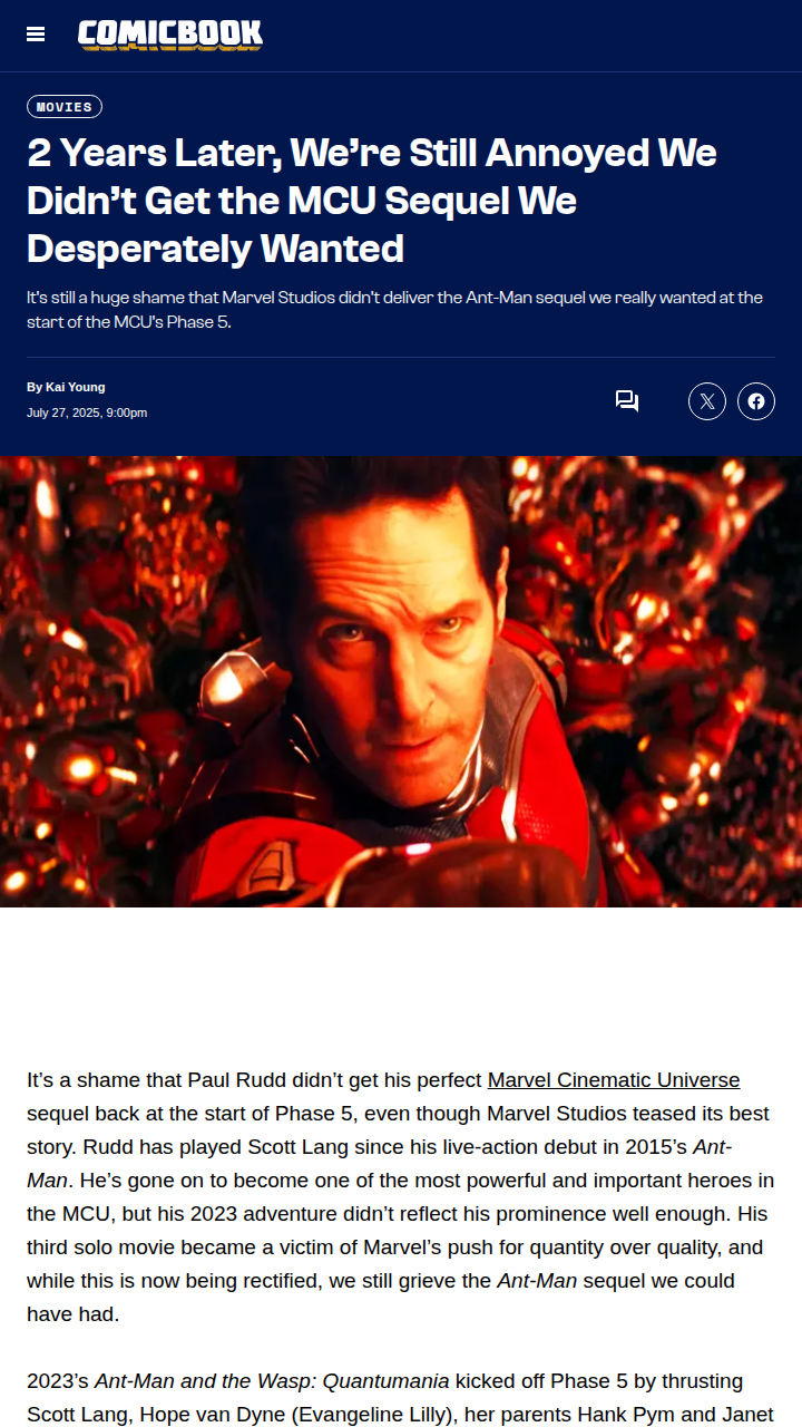Still Mad About Ant-Man’s Missed Plot 🐜
