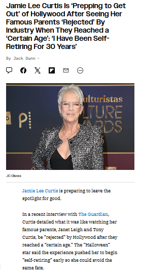 Jamie Lee Curtis Planning Hollywood Exit? 👀