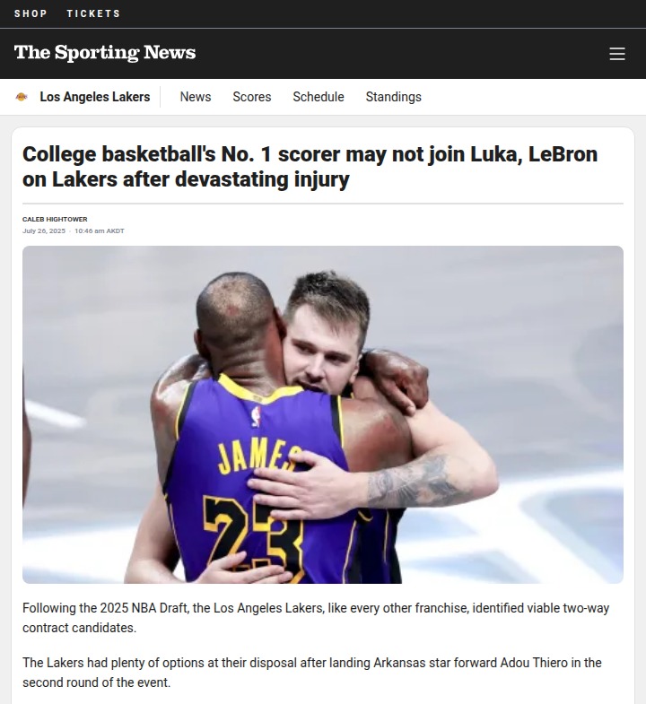 Will Eric Dixon Get His Shot with the Lakers?